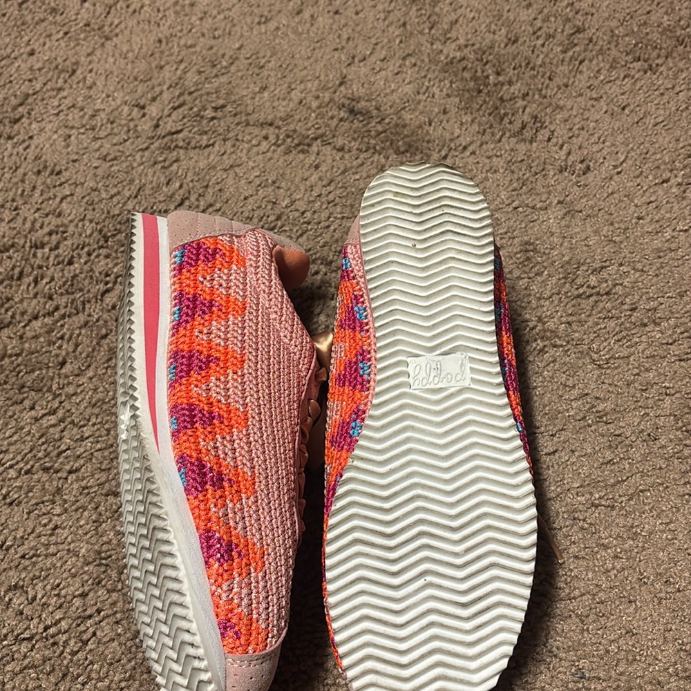 Pink and Orange Women's Sneakers Poppy brand - Picture 4 of 6